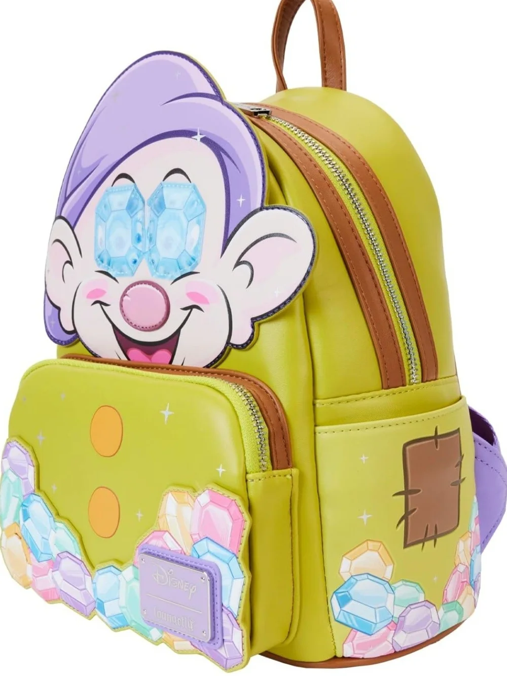 Loungefly Disney Snow White Dopey Diamond Backpack And Wallet Set. Nwt